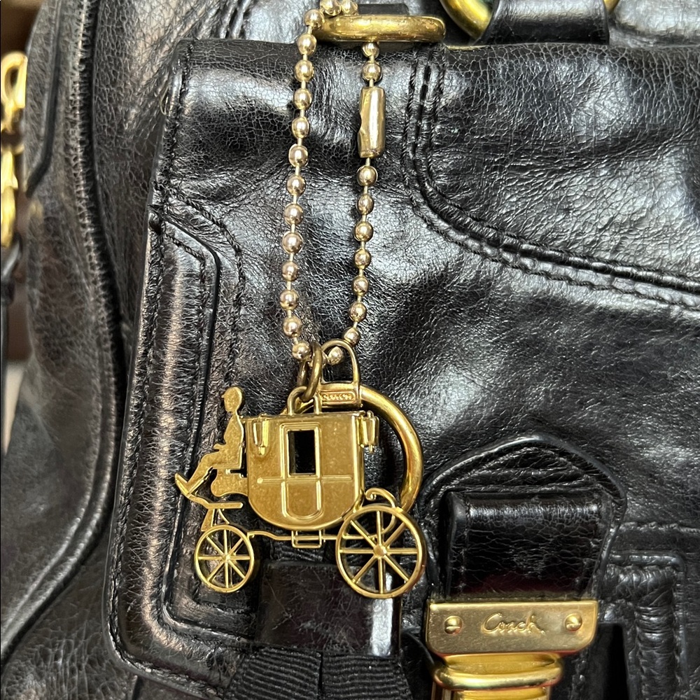 Coach Poppy Pushlock Satchel - Picture 4 of 16